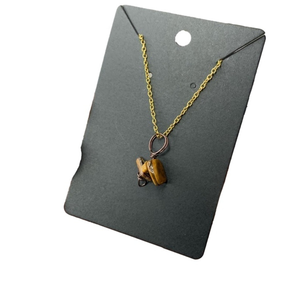Gold tiger eye necklace
